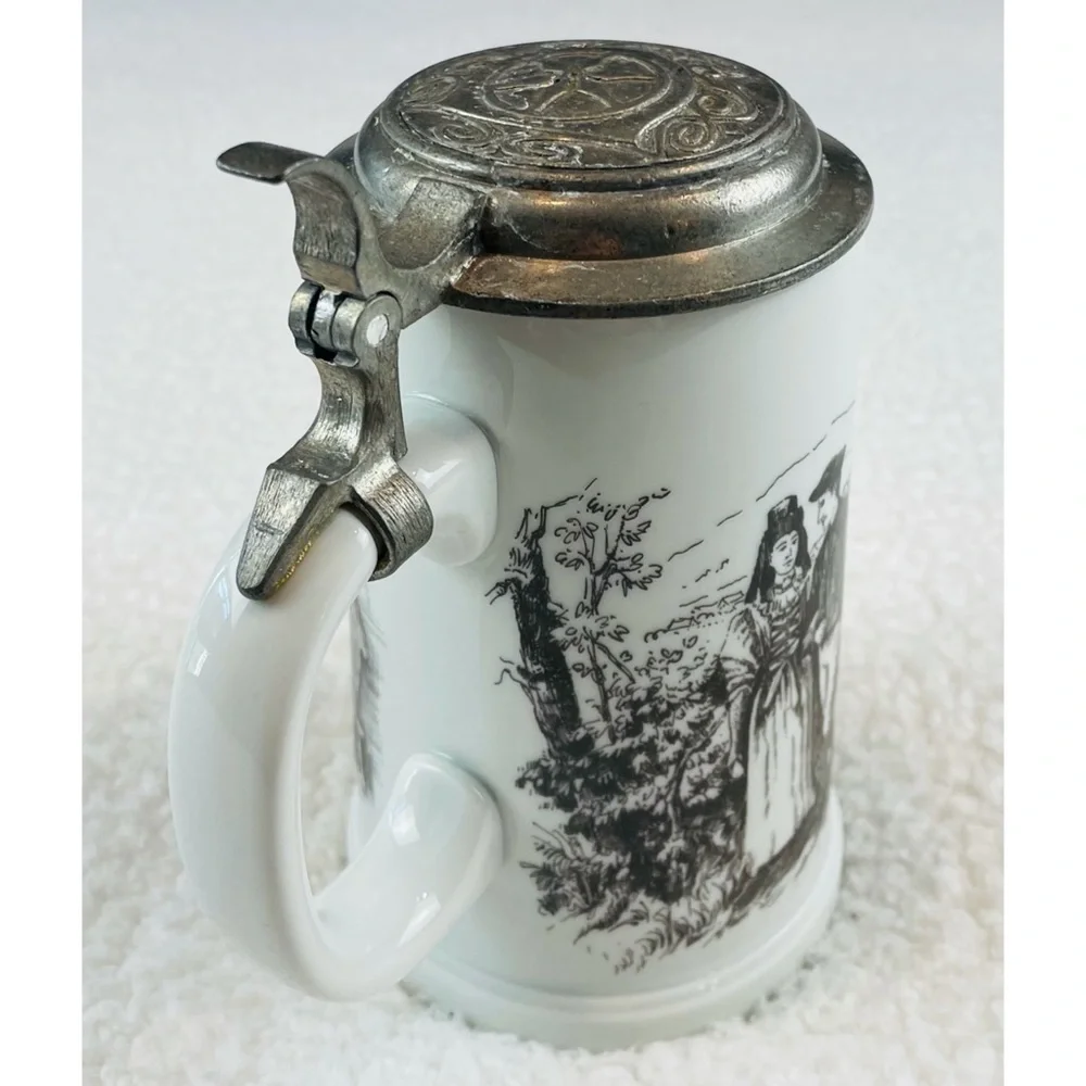 (VTG) German Beer Stein Lidded Mug